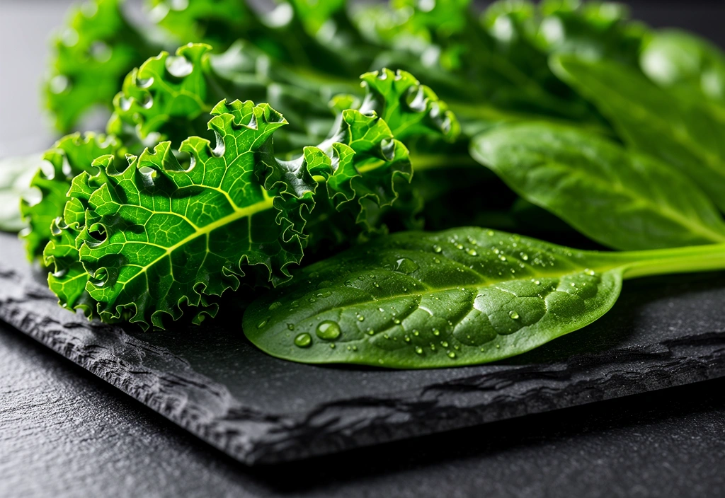 Verduras frescas de hoja verde