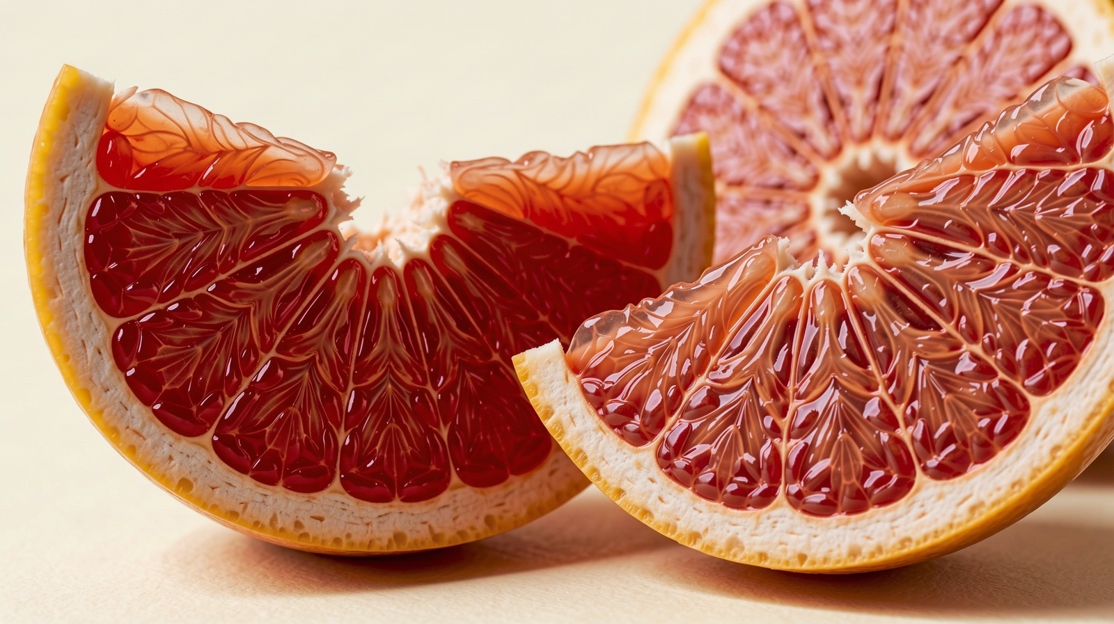 Textura de pomelo rubí